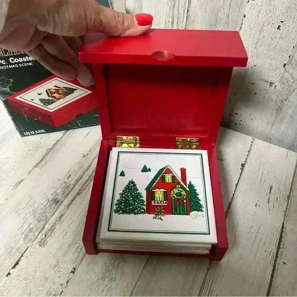 Vintage 1985 Himark Boxed Ceramic Trivet Set - Saltera - Picture 7 of 7